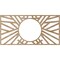Ekena Millwork Hoover Wood Fretwork Pierced Ceiling Medallion, Red Oak, 30"W x 15"H x 11 1/8"ID x 3/8"T CMWP30X15X0375HORO - alternate 5